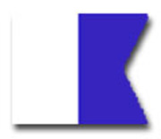 Bandera Alfa de nylon